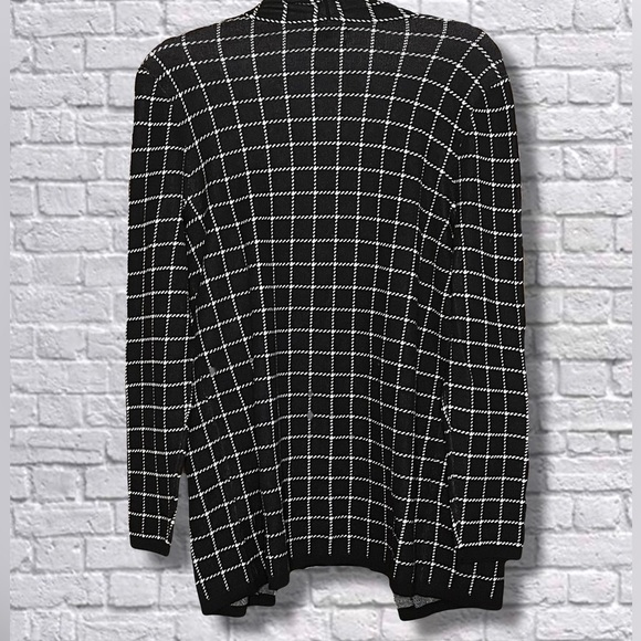 Lands' End Cotton Open Long Cardigan Sweater - Picture 3 of 6